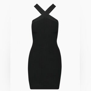 Aritzia babaton sculpt knit criss cross dress